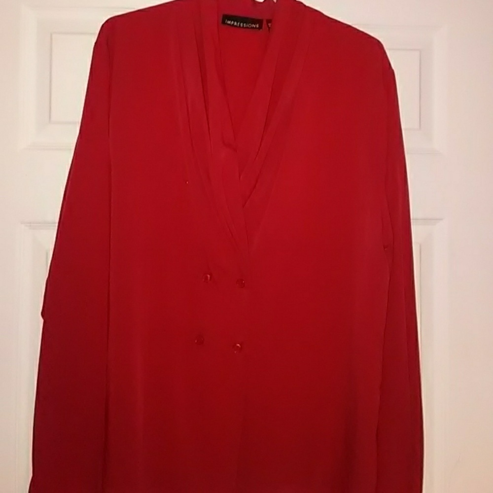 Women's NWT Draped-neck Blouse